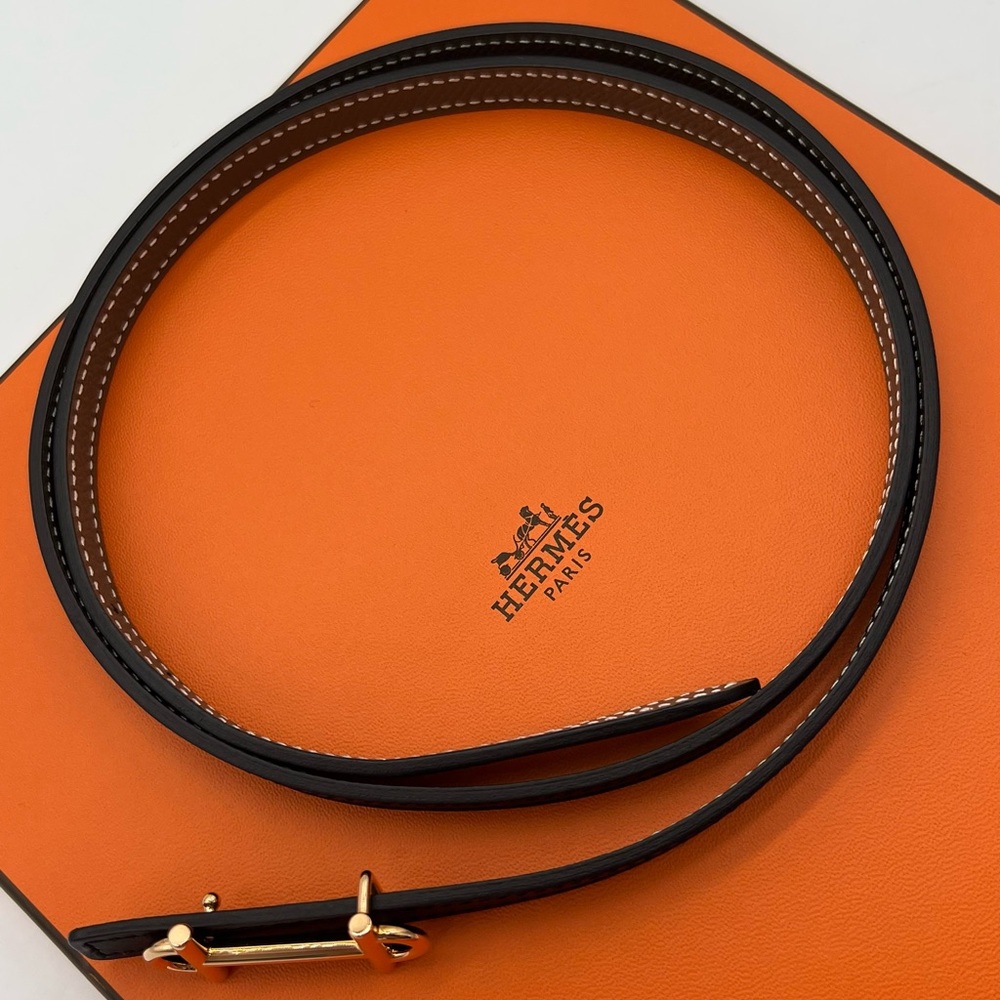 Authentic Hermes Brand New Reversible Gamma 13mm leather belt - Picture 10 of 17